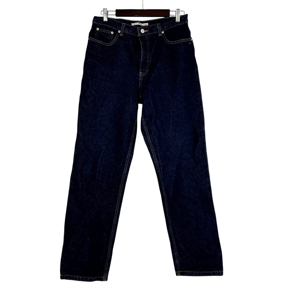 Vintage 2000 Tommy Hilfiger High Rise Straight Leg Jeans Dark Wash 33x33